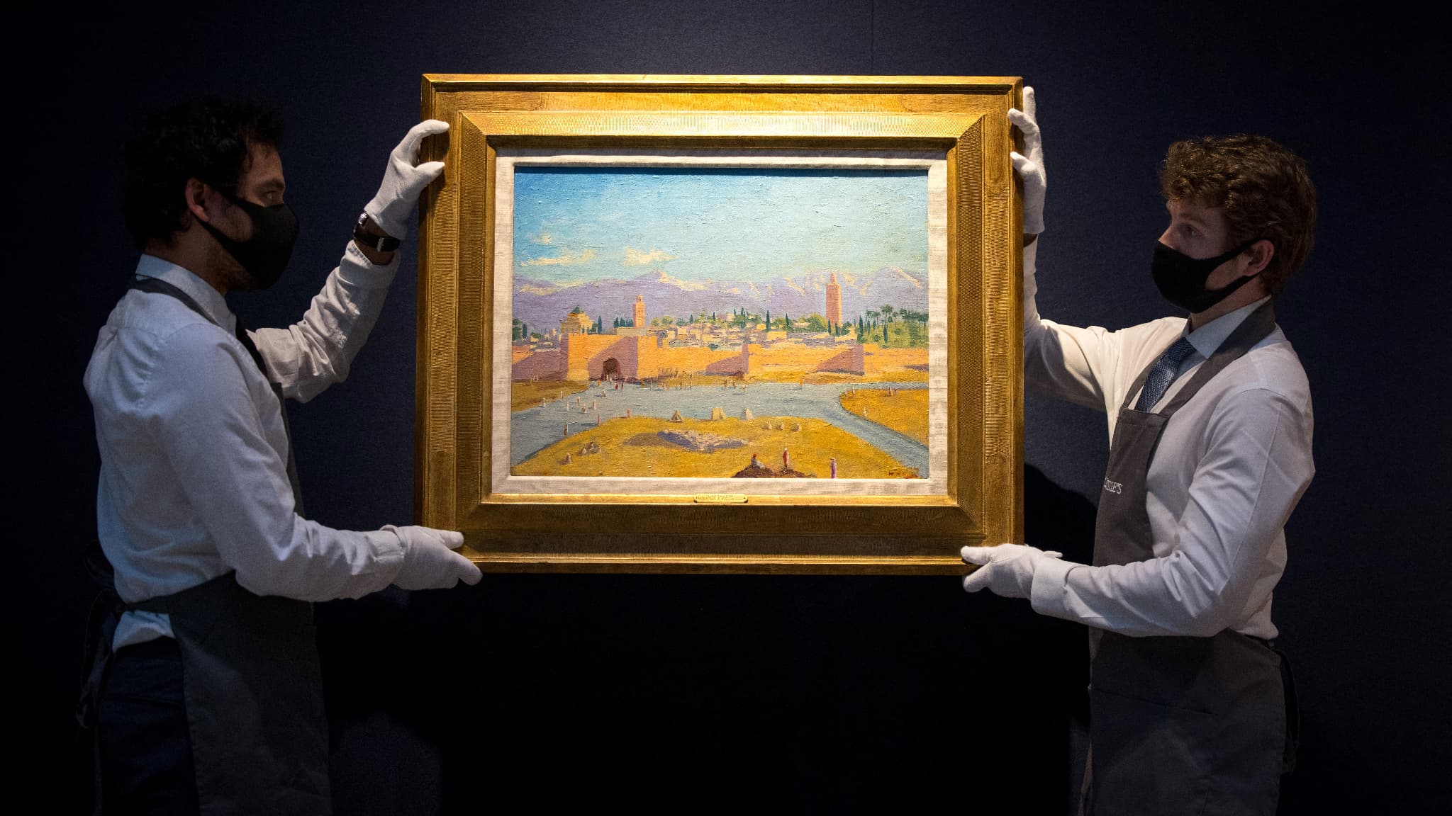 Le tableau "La tour de la mosquée Koutoubia" (1943) a été vendu aux enchères Le tableau "La tour de la mosquée Koutoubia" (1943) a été vendu aux enchères