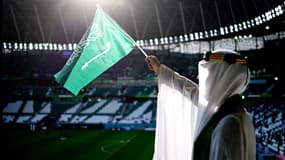 Un supporter saoudien pendant le Mondial 2022