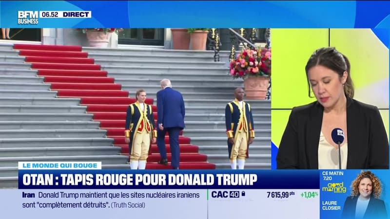 Caroline Loyer : OTAN, tapis rouge pour Donald Trump - 25/06