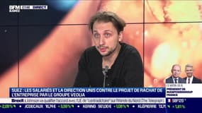 Mikael Henneton, Membre de la coordination CFDT du groupe Suez, était l'invité de la matinale de BFM Business