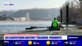 Crue du Rhône: les sauveteurs de Saint-Romain-en-Gal restent mobilisés