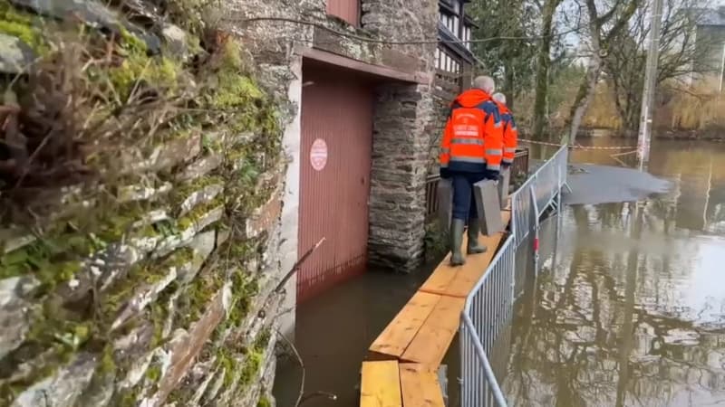 "Pas tranquille jusqu'à dimanche": malgré la décrue, l'inquiétude d'une nouvelle montée des eaux en Bretagne