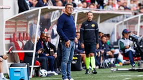 Oscar Garcia avec le stade de Reims en 2022.
