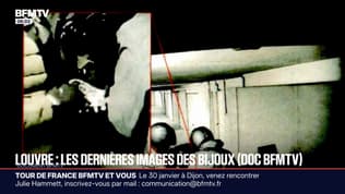 DOC BFMTV - Casse du Louvre: les dernières images du diadème de l'impératrice Eugénie dans un parking à Aubervilliers, une heure après le cambriolage