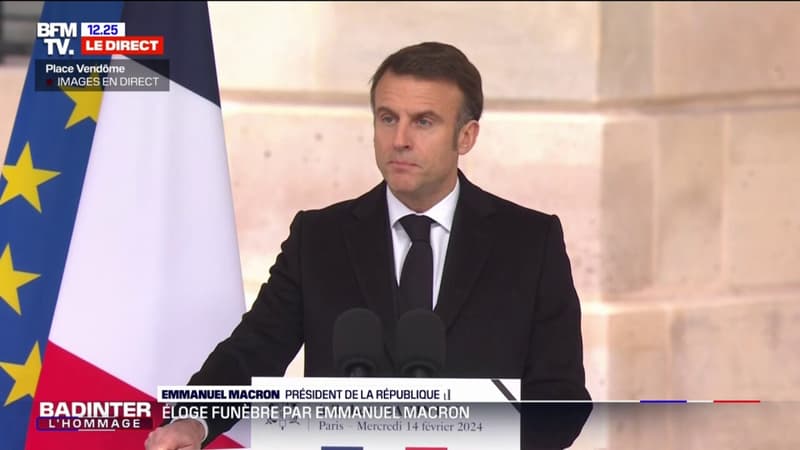 Hommage national à Robert Badinter: Emmanuel Macron évoque sa 