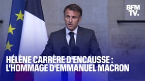 Hommage national à Hélène Carrère d'Encausse: le discours d'Emmanuel Macron