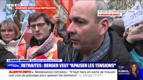 Laurent Berger: "Il y a besoin d'apaiser ce qui en train de se passer, nous on a proposé une voie de sortie, il faut que le gouvernement y réponde" 