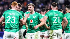 Le XV d'Irlande face à la France, à Marseille le 2 février 2024