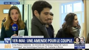 Le couple de manifestants interpellé par Alexandre Benalla le 1er mai a été condamné à 500 euros d'amende chacun