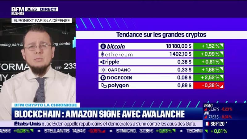 BFM Crypto: Blockchain, Amazon signe avec Avalanche - 12/01