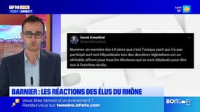Nomination de Michel Barnier: les réactions des élus politiques du Rhône