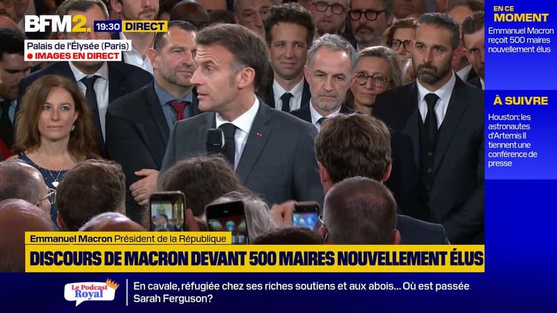 Emmanuel Macron évoque les violences subies par certains élus, au cours des campagnes des municipales de 2026
