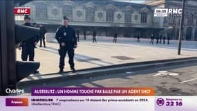 Austerlitz: un homme touché par balle par un agent SNCF 