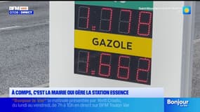 À comps, c'est la mairie qui gère la station essence