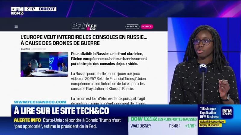 À lire sur le site Tech&Co : L'Europe veut interdire les consoles en Russie à cause des drones de guerre, par Kesso Diallo - 29/01