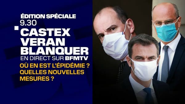 Édition spéciale sur BFMTV à partir de 9h30 ce jeudi 27 août, à l'occasion de la conférence de presse de Jean Castex. Édition spéciale sur BFMTV à partir de 9h30 ce jeudi 27 août, à l'occasion de la conférence de presse de Jean Castex.