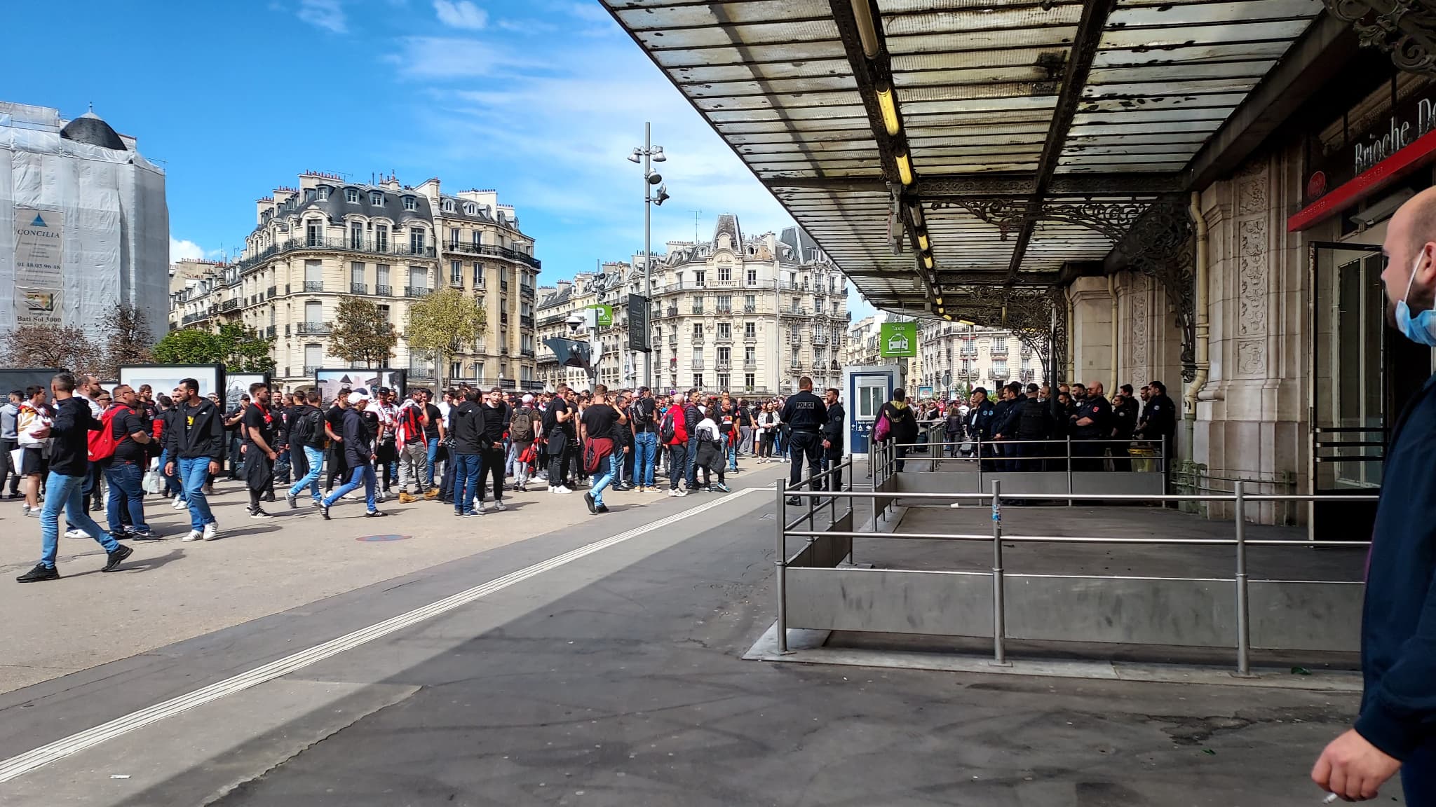 Des supporters niçois Gare de Lyon
