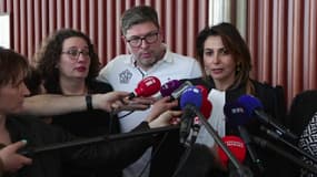 Les parents d'Evaëlle et leur avocate 