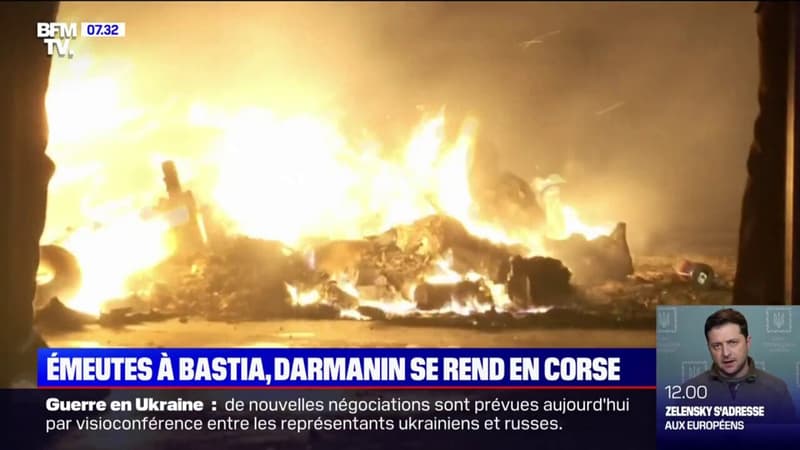 Yvan Colonna: des policiers blessés et des bâtiments incendiés après une manifestation à Bastia