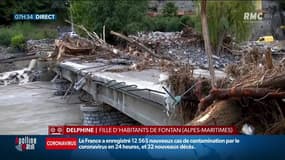 Intempéries dans les Alpes-Maritimes: certains villages toujours coupés du monde