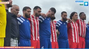 L'hommage des joueurs de Carnoux à Nessim Ramdane 