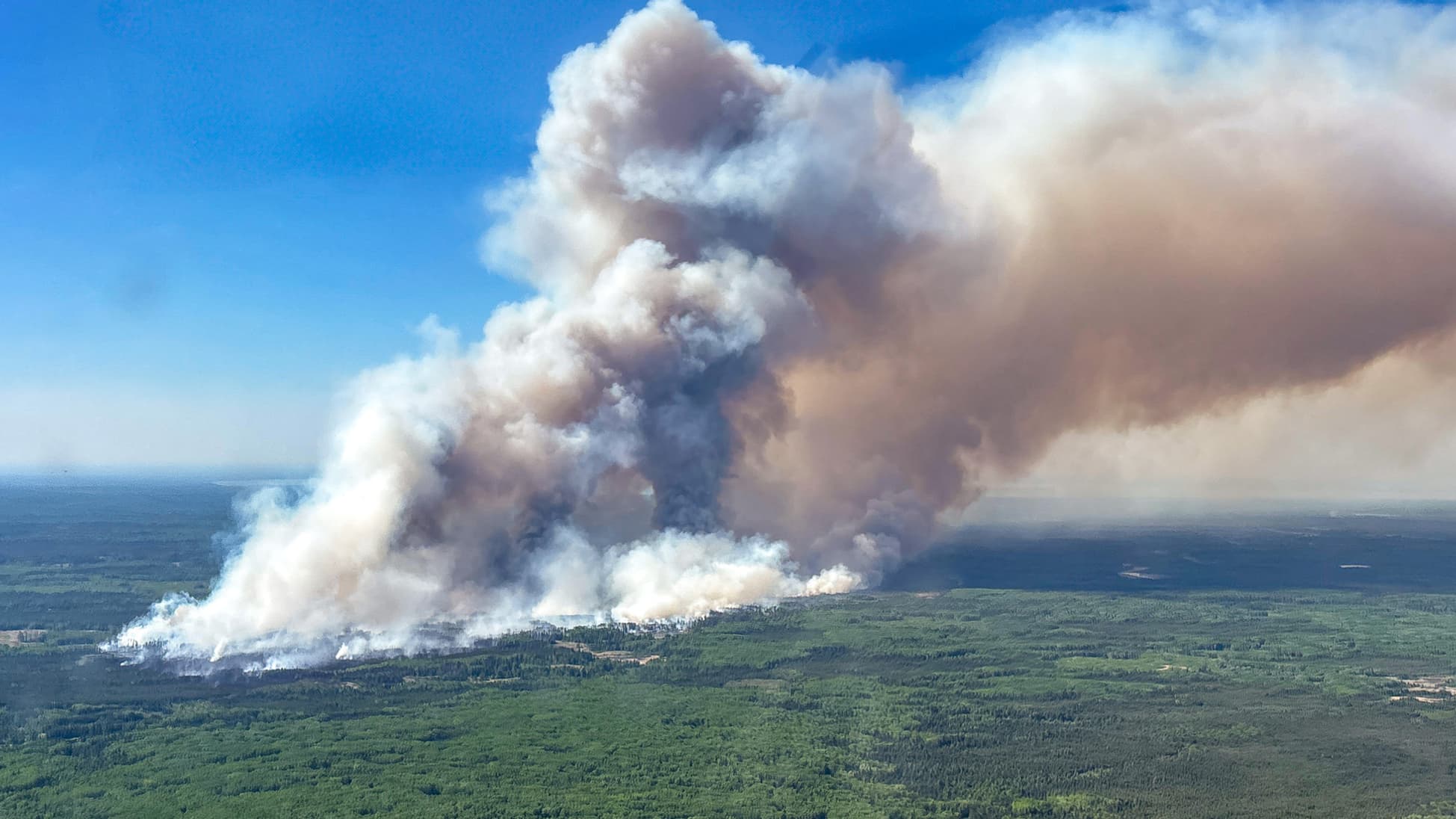 A forest fire near Bluesky, Alberta, Canada, May 28, 2025. A forest fire near Bluesky, Alberta, Canada, May 28, 2025.