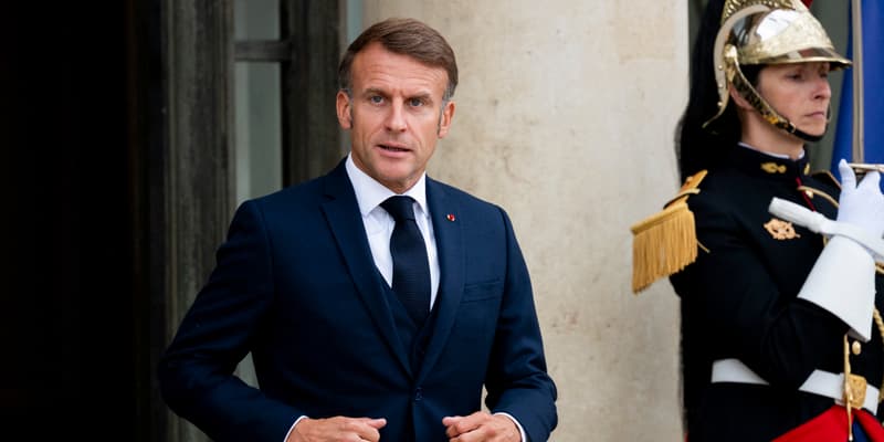 Le président Emmanuel Macron à l'Élysée le 16 septembre 2025 