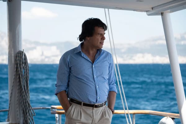 Laurent Lafitte dans la mini-série de Netflix "Tapie"