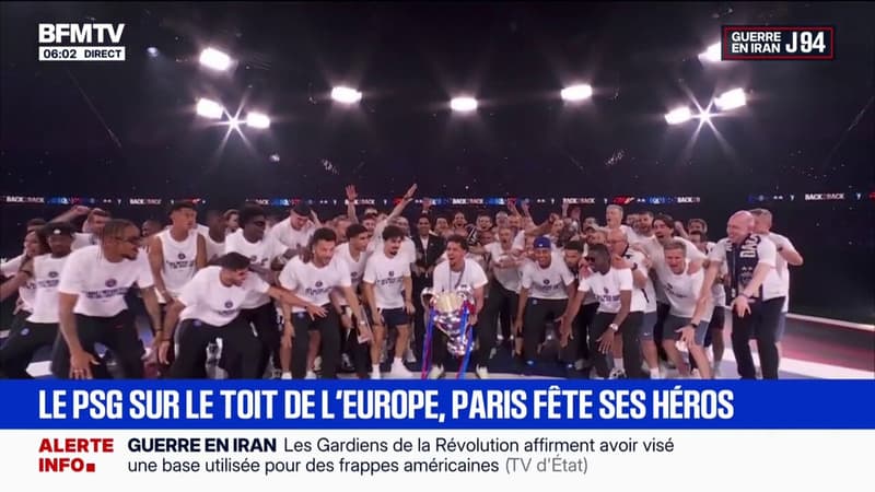 Le PSG a célébré son titre en Ligue des champions avec les supporters au Parc des Princes