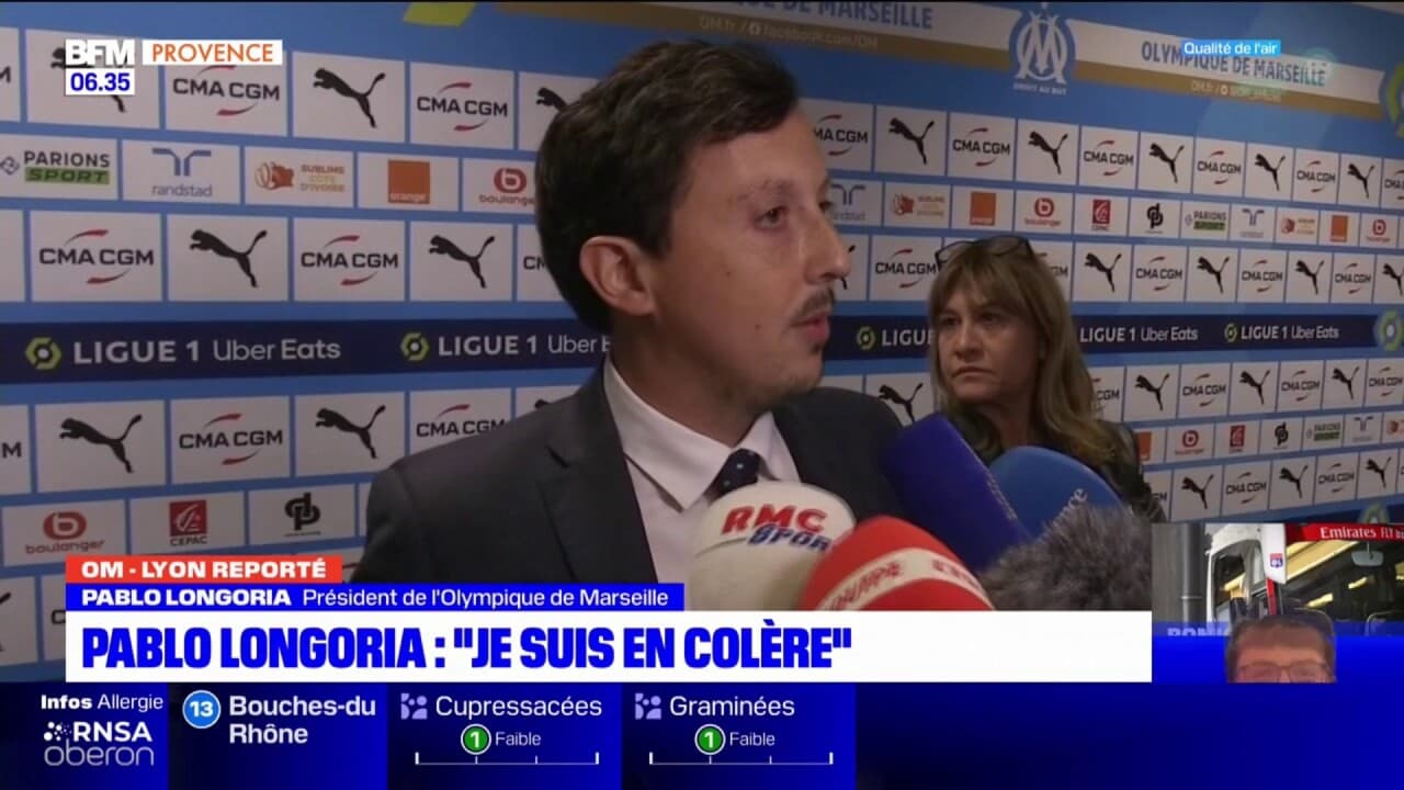 Om Ol Reporté Pablo Longoria Se Dit En Colère Et Apporte Son Soutien à Fabio Grosso 