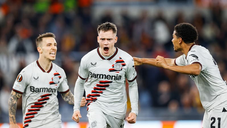 AS Roma-Bayer Leverkusen lors de la demi-finale aller de Ligue Europa le 2 mai 2024.