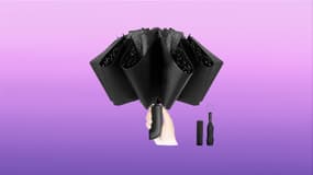 Ce parapluie inversé compact et résistant est votre meilleur allié pour la saison pluvieuse 
