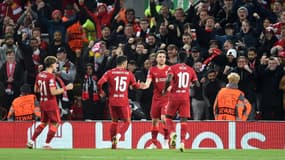 Les Reds célèbrent le but de Diogo Jota