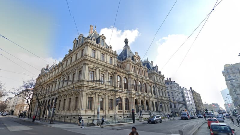 Palais de la Bourse de Lyon, en mars 2021.