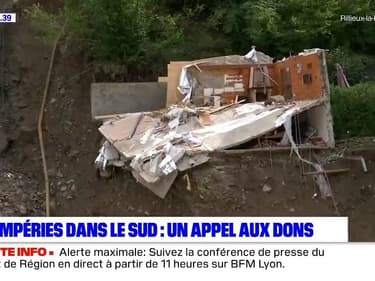 Rhône: le Secours Populaire lance un appel aux dons pour les sinistrés des Alpes-Maritimes