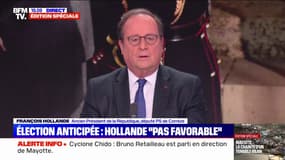 Propos de Jean-Luc Mélenchon sur la situation à Mayotte: "Un rapport conflictuel qui ne fait qu'ajouter du mal au mal", regrette François Hollande