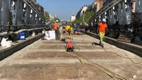 Chantier de la ligne 6 du métro parisien.