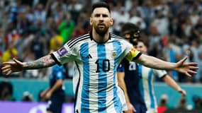 Lionel Messi lors d'Argentine-Croatie