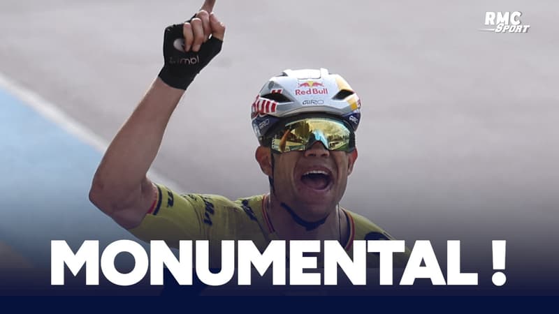 Enorme van Aert qui remporte Paris Roubaix 2026 Le Monument se refuse toujours a Pogacar 2268894