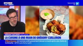 Lyon: le chef Grégory Cuilleron propose 45 recettes à cuisiner à une main dans un livre