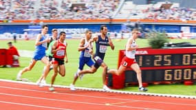 Sofiane Selmouni aux championnats d'Europe d'athlétisme à Amsterdam, le 7 juillet 2016