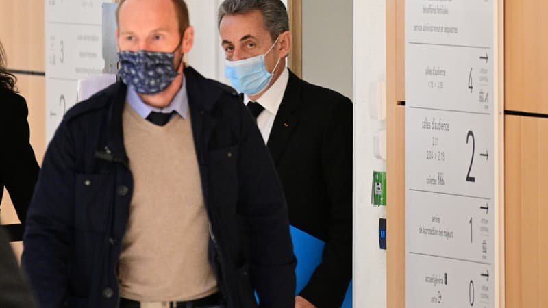 Nicolas Sarkozy à son arrivé au tribunal judiciaire de Paris le 7 décembre 2020.