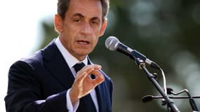 Nicolas Sarkozy, lors de son dernier meeting à La Baule, samedi dernier.