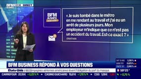 BFM Business avec vous : Je suis tombé dans le métro en me rendant au travail, n'est-ce pas un accident du travail ? - 19/04