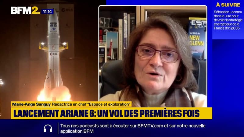 Lancement d'Ariane 6: l'Europe "revient dans le paysage spatial", assure Marie-Ange Sanguy