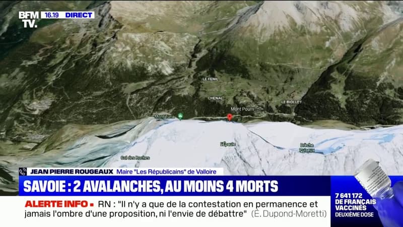 Avalanches en Savoie: le maire de Valloire appelle les randonneurs à ne pas sortir demain