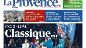 La Une de La Provence du lundi 17 mars 2025