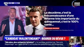 "Candidat malentendant": la maladresse d'Emmanuel Macron lors de sa réponse sur Éric Zemmour