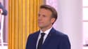 Emmanuel Macron, lors de sa nouvelle investiture, samedi 7 mai 2022 au palais de l'Élysée