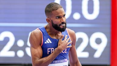 L'athlète français Muhammad Abdallah Kounta pendant les JO de Paris, le 9 août 2024